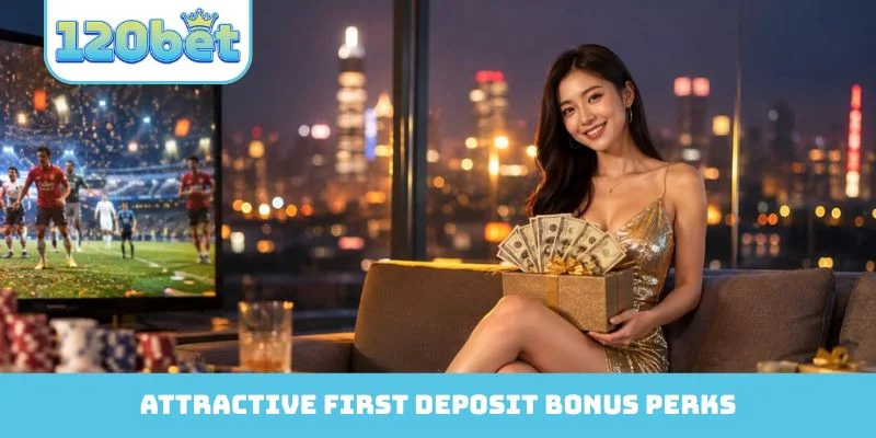 Attractive first deposit bonus perks