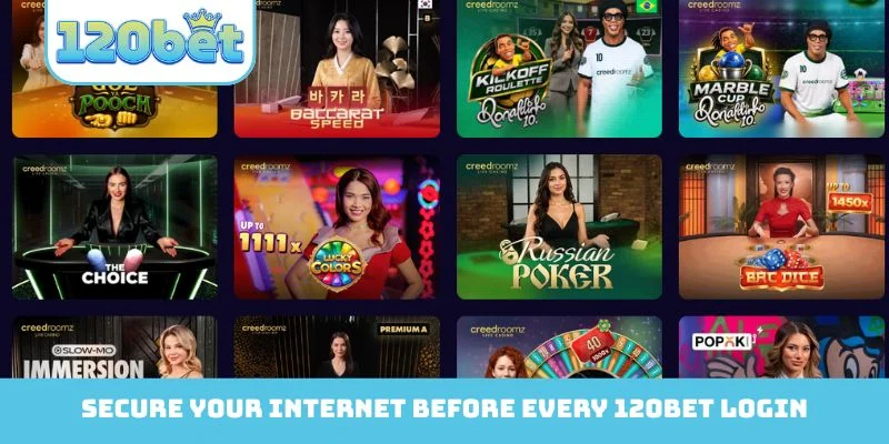 Secure your internet before every 120bet Login